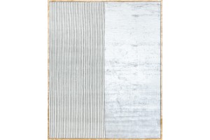 Indian wool and art-silk rug CARTIE COLLECTION ART de VIVRE gray CARC_R ...