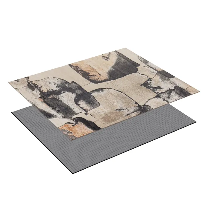 Indian wool and silk rug WEST HOLLYWOOD BLOCKS-DD246 - 3D model