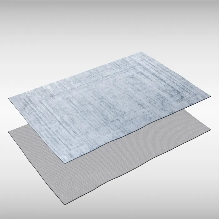 Индийский ковер из арт-шёлка ORLAND  SKY-BLUE - 3D модель