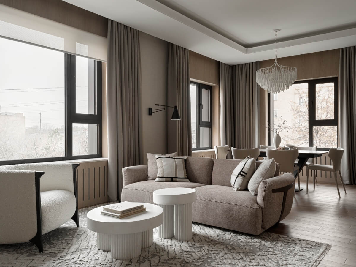 SALON | Интерьер квартиры в центре Москвы, вдохновленный конструктивизмом